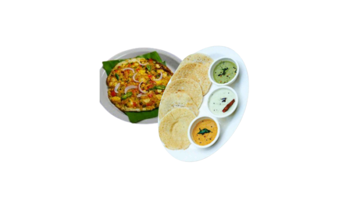 Thattu Dosa ( 3pcs) And Egg Omelette