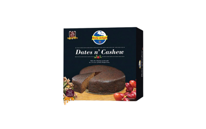 Date And Cashew Cake 700 Gm Daily Delights